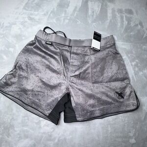 Hayabusa Hex Mid Thigh Fight Shorts Mens XL Gray MMA Training Athletic NWT